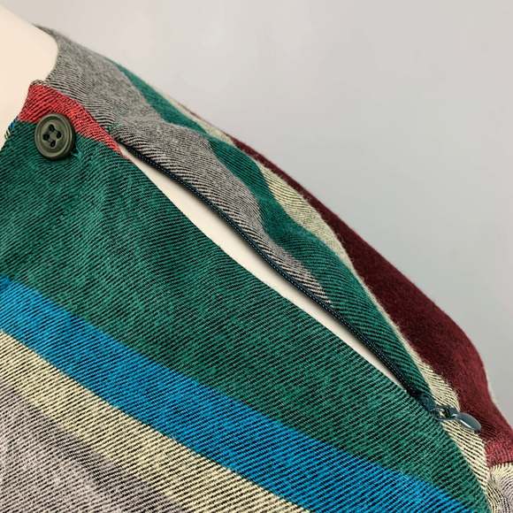 CLOT APPAREL Multi-Color Stripe Cotton Pullover Long Sleeve Shirt - Picture 4 of 6